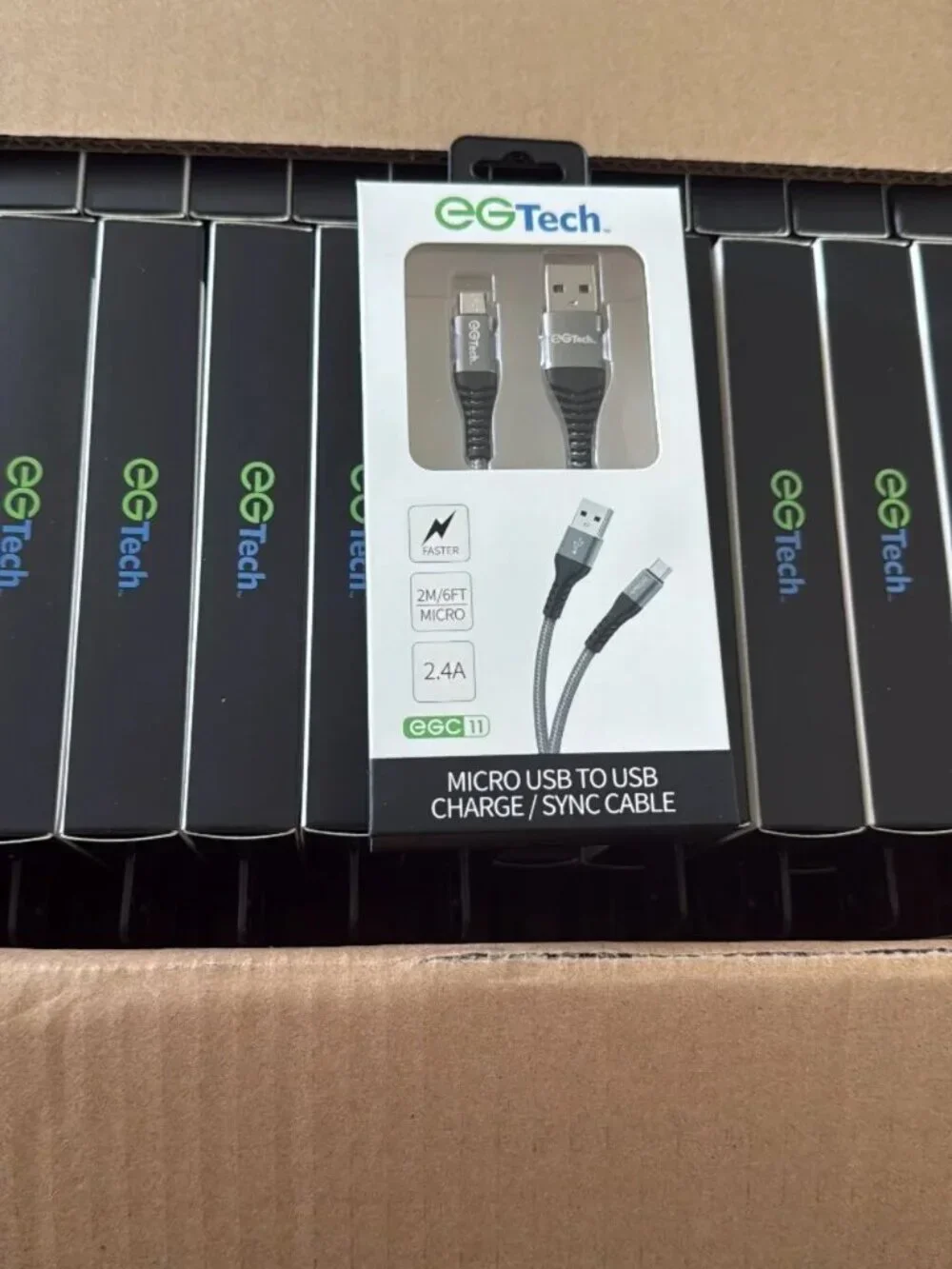 Brand new, unopened EGTech Micro USB to USB Charge and Sync Cable